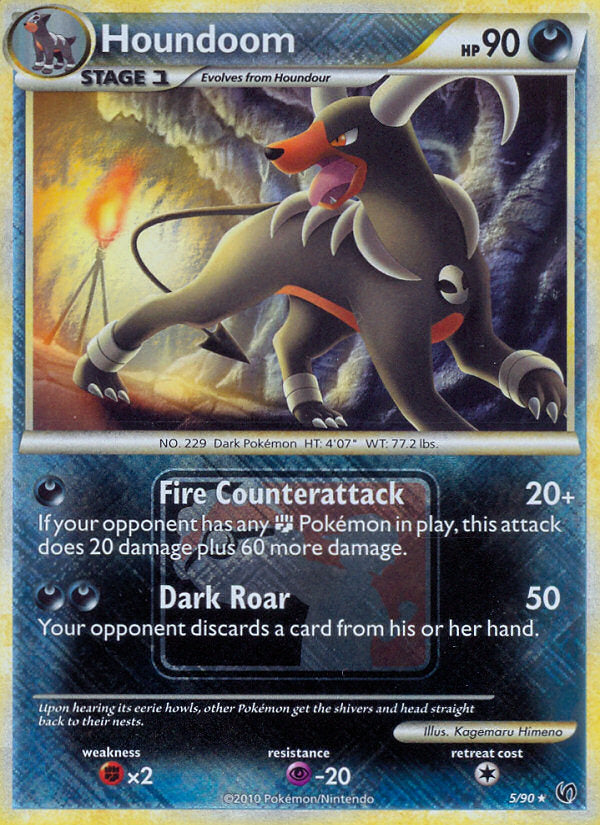 Undaunted Holo Houndoom #5 League Promo